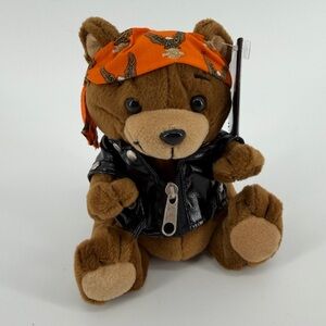 Vintage 1998 Harley-Davidson "Tank" Teddy Bear Collectible Bean Bag Plush, NWT